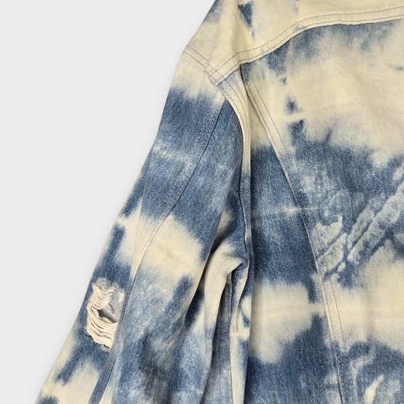 Levi's Made & Crafted Trucker Jean Jacket Blue Tie Dye Womens Size XL NEW $298 - Picture 16 of 16